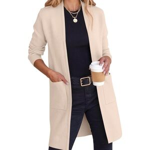 Women's Cream Cardigan Sweater